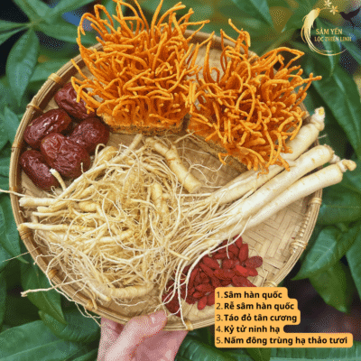 Hình ảnh thực tế Combo Ngũ Bổ Sinh Lực hỗ trợ tăng đề kháng, cải thiện giấc ngủ và giảm mệt mỏi cho người mới ốm dậy.