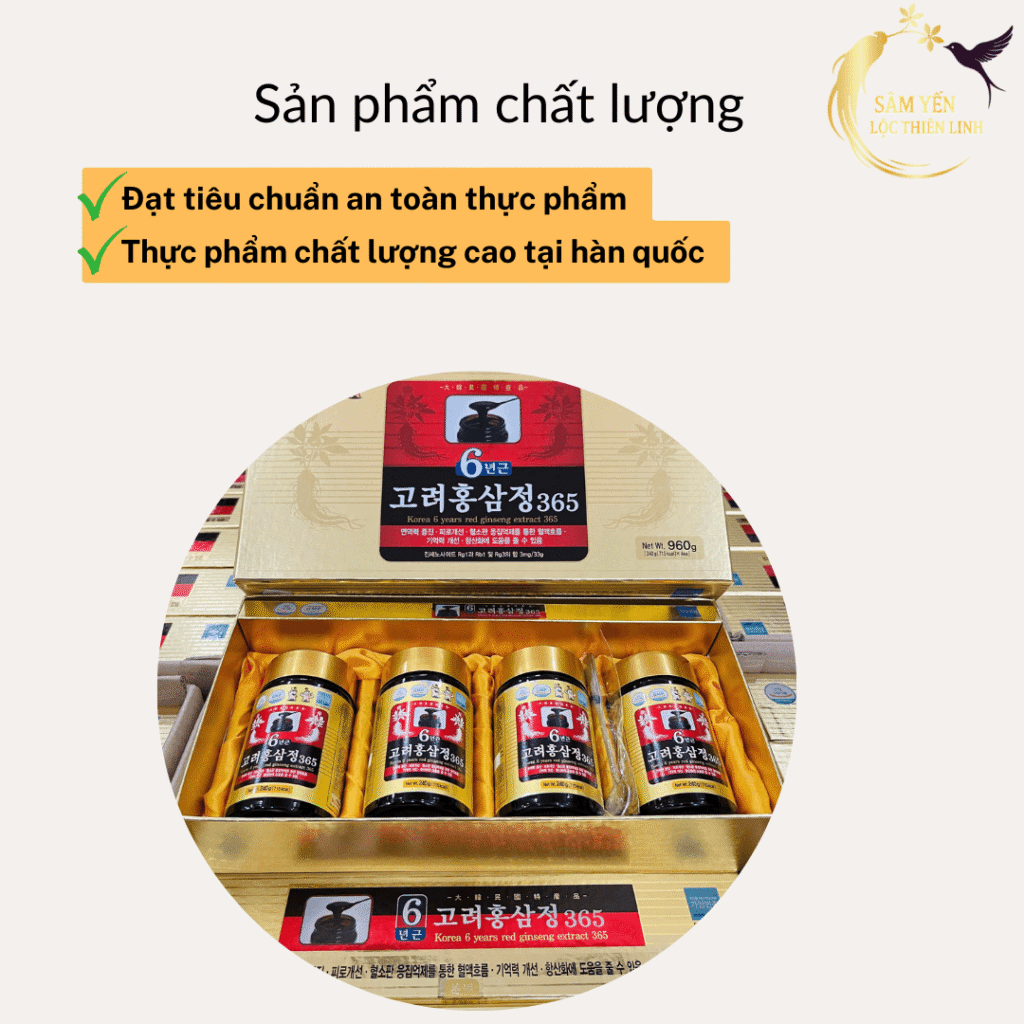 Sản phẩm cao hồng sâm 365 Hàn Quốc giúp tăng sức đề kháng và phục hồi thể trạng hiệu quả