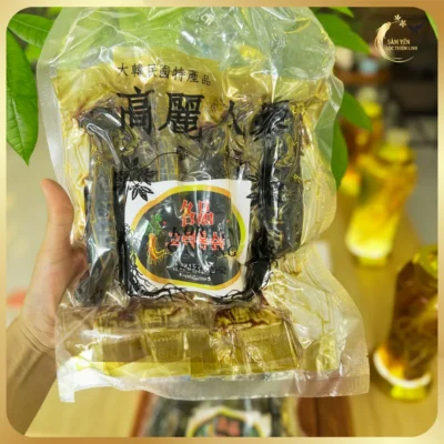 Hồng sâm nguyên củ tẩm mật ong Hàn Quốc túi 500g chính hãng Lộc Thiên Linh